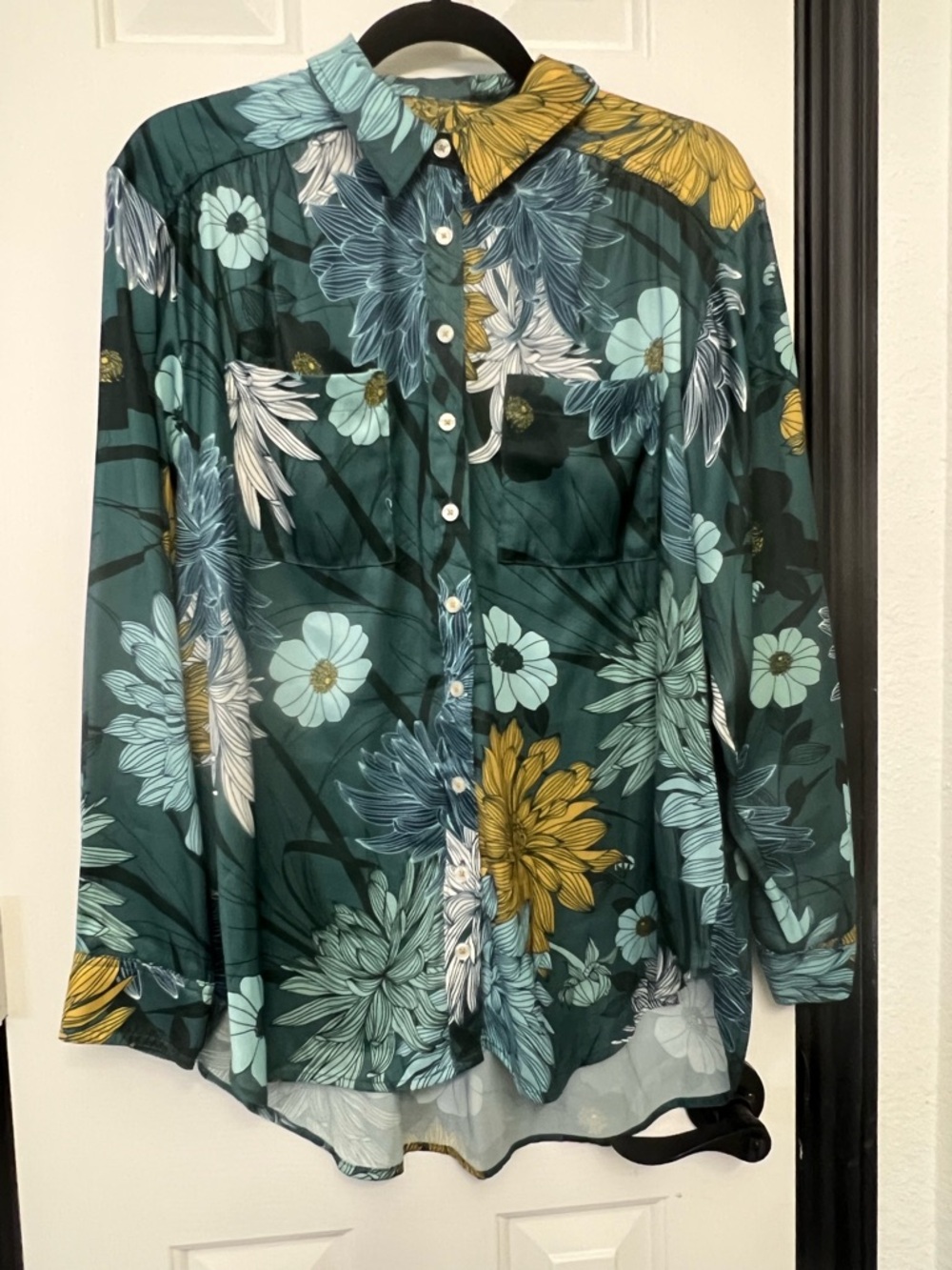 Anthropologie Button Down Blouse Medium